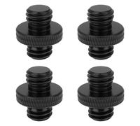VGOL 4 adaptadores de rosca de trípode macho a macho de 3/8 pulgadas de aluminio para trípodes de cámara