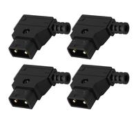 VGOL 4 Conectores D-Tap Macho de 3,7 Mm Compatible con Anton Montura V Y Baterías de Cámara Color Negro.