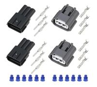 VGOL 4 Conectores de Bobina de Encendido de 3 Pines Macho Y Hembra 6189-0779 Compatible con Nissan Compatible con Mazda