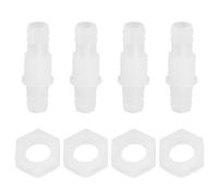 VGOL 4 conectores de pagoda de plástico de 10 mm, conector recto de plástico, conector de púa, conector recto en línea, conector de manguera de plástico, accesorios para peceras