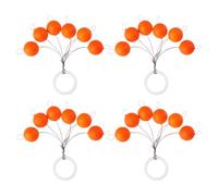 VGOL 4 flotadores de superficie naranja, indicador de mordida para pesca con mosca, aguas poco profundas, 3.5# 10 mm