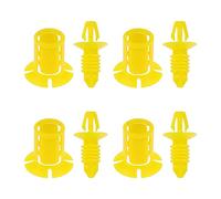 VGOL 4 juegos de clips aislantes para salpicadero delantero compatibles con Fiesta C-MAX Kuga S-MAX Focus II Mondeo IV Escape número de pieza 1310861 1310862 Clips de cubierta de caja de fusibles de