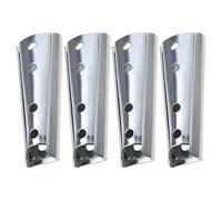 VGOL 4 pares de soportes de fijación de pared de panel de cabecero, ganchos entrelazados resistentes, conector de muebles, conector de metal seccional para sofá cama