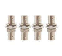 VGOL 4 Piezas Adaptador Coaxial de Montaje en Panel BNC Hembra A Hembra Acoplador BNC para Sistema de Cámara de Seguridad CCTV Cable de Extensión para Radios WiFi