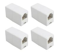 VGOL 4 Piezas Adaptador Hembra A Hembra RJ11 6P4C para Teléfono Fijo Fax Módem ADSL