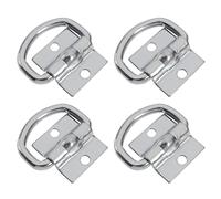 VGOL 4 Piezas de Amarre de Carga Anclajes Resistentes D Anillos de Amarre con Soportes de Montaje Ganchos de Acero galvanizado para remolques Camiones Capacidad de Carga de Barco 800 kg