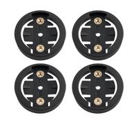 VGOL 4 Piezas de Kit de Inserción de Montaje de Computadora de Base Fija para Bicicleta Espaciado de Base de 20 Mm Compatible con Garmin El Soporte de Bicicleta Frontal (Negro)