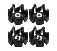 VGOL 4 Piezas Repuesto de Asiento de Pie de Cuchilla de Eje de Plástico, Engranaje de Exprimidor Compatible con Philips HR2003 HR2004 HR2006 HR2024 HR2027 Mezclador Negro
