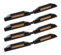 VGOL 4 Protectores Borde de Puerta de Coche Protectores Goma Dura Tiras Anticolisión con Reflectores Adecuados para La Mayoría de Los Coches Furgonetas Camiones Color Naranja