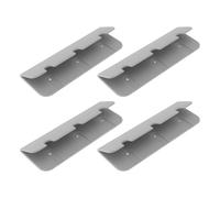 VGOL 4 soportes de asiento de barco inflable RIB de 17,4 x 6 cm para barcos inflables de goma (gris)