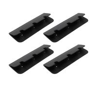 VGOL 4 soportes inflables para asiento de barco de 17,4 x 6 cm para barcos inflables de goma (negro)