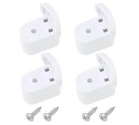 VGOL 4 Soportes para Manija de Puerta de Microondas WB06X10943 ABS Blanco Compatible con GE Compatible con Hotpoint Horno