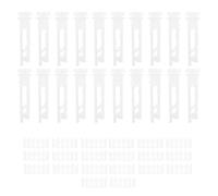 VGOL 40 Piezas (20 Juegos) Vástagos Persianas Blancas Accesorios Cortinas Verticales Vástagos Y Engranajes Paletas Portadoras Componentes Persianas Verticales de 3-1/2 Pulgadas O 5 Pulgadas