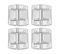 VGOL 4pcs Bisagras de Soporte 51 X 46 Mm Bisagras de Gabinete Autoportantes Cromadas Plateadas Estuches Equipo DJ Estuches de Vuelo Cajas de Herramientas Bisagras de Caja de Metal de Hierro