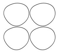 VGOL 4PCS Correa Transmisión Grabador 1.2x1.2mm Longitud 118mm para Grabadoras DVD CD LD Casete Walkmans y Videograbadoras