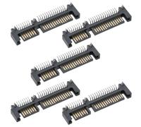 VGOL 5 Conectores Macho SATA de 22 Pines Y 7+15 Pines SMT SMD para Disco Duro de 2,5"