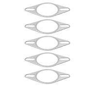 VGOL 5 Piezas de 2,25 "Pulgadas 57 Mm Junta de Escape del Motor del Automóvil Brida de Tubo de Bajada con Dos Orificios para Pernos Junta de Colector de Escape para La Mayoría de Los Vehículos