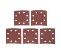 VGOL 50 Hojas de Lija Perforadas Previamente con 8 Agujeros 115 X 115 Mm Grano 40 60 80 100 Y 120 para Baldosas de Madera Y Pisos de Concreto Compatible con DeWalt DT3022 Color Rojo