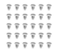 VGOL 50 tornillos de placa de aguja, tornillo de fijación de cabeza redonda, accesorios para máquinas de coser industriales, tornillo de Metal de torneado plano Compatible con BROTHER