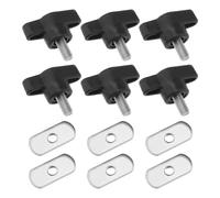 VGOL 6 Juego de Tornillos para Pista de Kayak Kit de Tuercas M6 x 28mm Riel para Kayak Tornillos en T de Acero Inoxidable Accesorios de Hardware para Kayaks Barcos Canoas