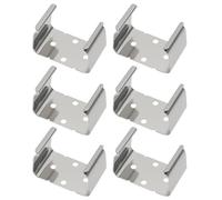 VGOL 6 Piezas de Soportes de Batería de Acero con Resorte Clips de Batería de 9 V Clip de Acero Montado en El Cuerpo de La Batería PP3 para Una Fijación Segura de La Batería (27,5x17x19,70mm)