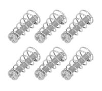 VGOL 6 tornillos de montaje Pickup con muelles 3-32 x 5/8 compatibles con Fender Stratocaster plateado