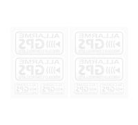 VGOL 8 pegatinas de alarma GPS para coche, pegatinas de alarma para vehículos controladas por GPS, pegatinas de seguridad antirrobo, pegatinas de PVC de 80 mm x 41 mm y 41 mm x 22 mm