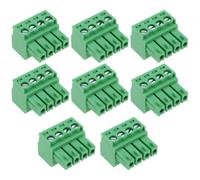 VGOL 8 piezas de equipo de audio de 4 pines de conector verde con espaciado de 3,5 mm, compatible con Phoenix