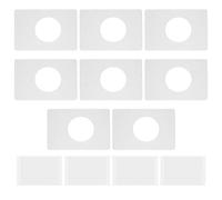 VGOL 8 Piezas de Placa de Reparación de Cerradura de Puerta de 13 Cm X 9 Cm para Placa de Refuerzo de Cerradura Esférica de 5,5 Cm Placa de Fijación de Cerradura de Puerta de Acero para Placa
