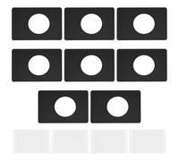 VGOL 8 Piezas de Placa de Reparación de Cerradura de Puerta de 13 Cm X 9 Cm para Placa de Refuerzo de Cerradura Esférica de 5,5 Cm Placa de Cerradura de Puerta de Acero para Placa de Cubierta