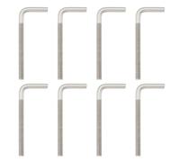 VGOL 8 Tornillos de Gancho Rectos de 100 Mm de Largo Tornillos de Gancho de Acero Inoxidable 304 Pernos de Gancho M8 L para Talleres Cobertizos Armarios de Herramientas Color Plateado