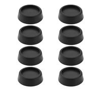 VGOL 8 Uds. Almohadillas Goma para Pies Lavadora Antivibración Almohadillas Pie Elevadas de 20mm para Secadora con Bomba de Calor Secadora Ventilada Color Negro