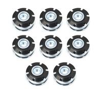 VGOL 8Pcs Insert Estrella Roscado 1" para Tubo Redondo 1/4-20 Para Tubo Ø Ext 25mm Ø Int 22.5mm Grosor 1.25mm