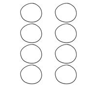 VGOL 8X Correas Elásticas de Goma para Micrófono (330 X 3 Mm) Compatible con Neumann U87 Ai TLM49 TLM67