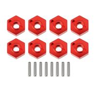 VGOL 8X Ruedas Hexagonales de Metal de 12 Mm para 14209 14210 16440 4 X 5 X 12 Mm Color Rojo
