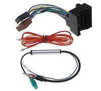 VGOL A413 Kit de montaje adaptador de radio de coche compatible con Opel Agila (2005-2007) compatible con Opel Corsa (2004-) para reequipamiento de radios de coche con conexión de antena DIN