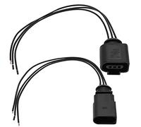 VGOL Arnés de cableado para conector de sensor de nivel de aceite de 3 pines (macho y hembra) compatible con Audi 1J0973703 8K0973703 3D0973703 piezas de repuesto automotriz