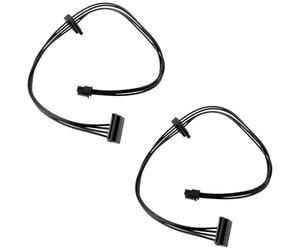 VGOL Cable de alimentación de disco duro serie SATA de 4 pines a 2 pines, longitud de 45 cm, compatible con Lenovo M410, M610, M415, 2 unidades