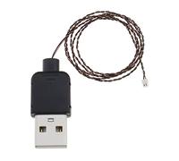 VGOL Cable de alimentación USB compatible con LEGO, cable de alimentación USB, lámpara decorativa, accesorios de juguete, 5 V, 50 cm, color negro