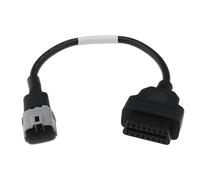 VGOL Cables adaptadores de 6 pines a OBDII de 16 pines compatibles con SUZUKI Diagnóstico de motocicleta OBD2 Cable de instrumentos de diagnóstico de fallas, 33 cm