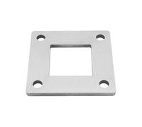 VGOL Columna de Tubo Cuadrado de Acero Inoxidable 304 de 100 X 100 Mm para Soporte de Pasamanos de 50 X 50 Mm Placa Inferior de Soporte en Voladizo