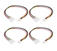 VGOL Conector de Alimentación de Disquete Molex de 4 Pines Macho A 4 Pines Hembra Compatible con Unidad de Disquete de 3,5 Pulgadas 30 Cm 4 Unidades
