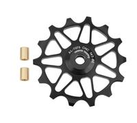 VGOL Desviador de bicicleta Jockey Wheel negro 14T polea de cerámica compatible con Shimano compatible con SRAM