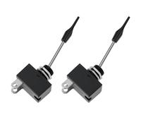 VGOL Interruptor de Paleta Larga Momentáneo de 2 Pines 15 A 12 V Eje Largo para Bocina Automotriz.