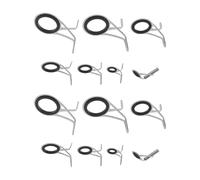 VGOL Juego de 14 Piezas Kit de Reparación de Anillos para Cañas de Pescar (1,8cm 1,4cm 1,1cm 0,8cm 0,6cm 0,5cm 0,5cm)