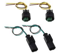 VGOL Juego de 2 accesorios de reparación de arnés de sensor de temperatura del aire exterior automotriz compatibles con BMW 1-967644-1 968405-1