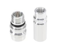 VGOL Juego de 2 adaptadores de conversión R134A para sistemas de aire acondicionado 357820795H 357820795J válvula de readaptación de aleación de aluminio