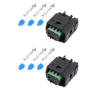 VGOL Juego de 2 conectores de pedal de sensor de radar automotriz impermeables de 3 pines 968402-1, 966601 compatible con BMW, compatible con Peugeot, compatible con Citroen