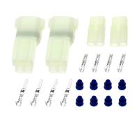 VGOL Juego de 2 Conectores Impermeables de 2 Pines para Motocicleta Kit de Conectores de Cable Eléctrico Apto para Vehículos Y Motocicletas para Cables de 2,5 Mm de Diámetro