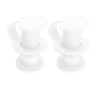 VGOL Juego de 2 tapones de drenaje para enfriador, montaje de tapón de drenaje de triple broche para enfriadores, diámetro del eje de 18,8 mm, color blanco